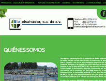 Tablet Screenshot of bioelsalvador.com.sv